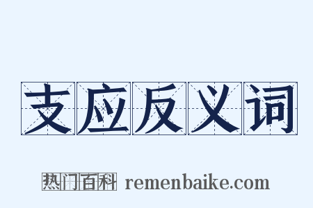 支应反义词是什么意思的图片